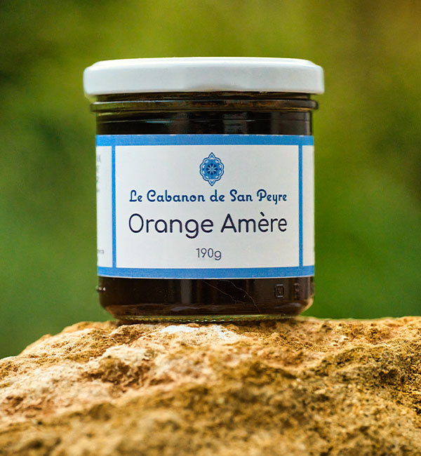 Confiture d'Orange Amère Bio du Cabanon de San Peyre.