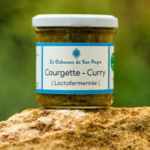 Courgette-Curry lactofermentée bio du Cabanon de San Peyre.