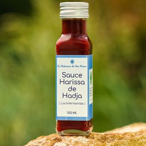 Sauce harissa de Hadja Bio du Cabanon de San Peyre.