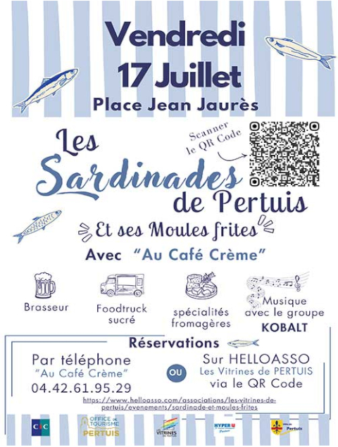 les-sardinades-pertuis Les sardinades de pertuis avec Le Cabanon de San Peyre.
